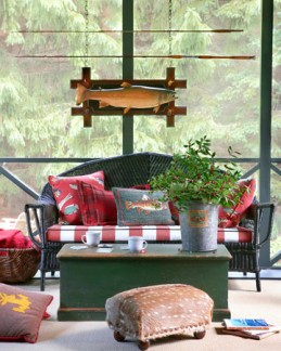 An Adirondack camp look is perfect for a log home, cabin or lodge. Fortunately, it's a fun and fairly easy look to create.