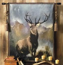 Tapestries are perfect for the lodge or cabin in the right rustic style.